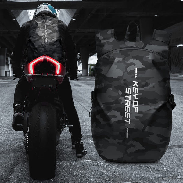 HYC00 Motorcycle Backpacks for Men Women Waterproof Motorbike Helmet Bag,Motorcycle Accessories,Motorcycle Helmet Backpack,Laptop Rucksack Travel Backpacks School Bags Hiking Treeking Rucksack Daypack