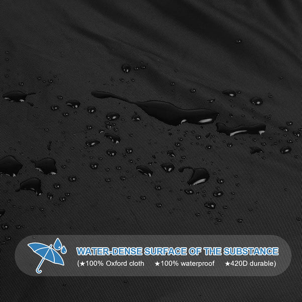 VANSHEIM V-Shape Garden Furniture Cover Waterproof Outdoor Rattan V Shape Garden Furniture Cover with Air Vents,Waterproof Tape,Rip resistance Heavy