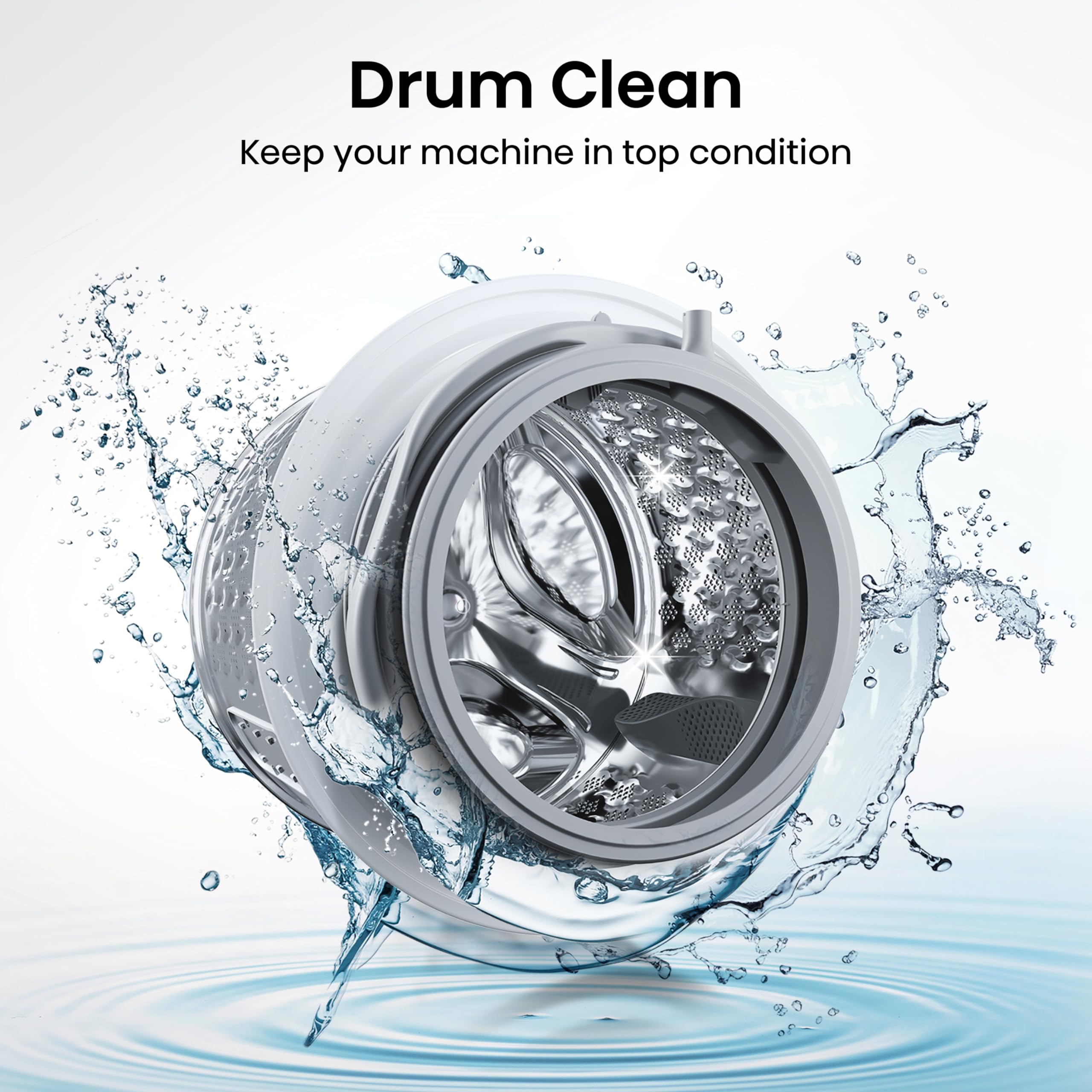 Hisense 3 Series WFQA9014EVJM Freestanding 9 KG Front Load Washing Durable Inverter Machine Steam Wash Quick Wash 15 Washing Programs 1400 RPM White- Energy Rating A