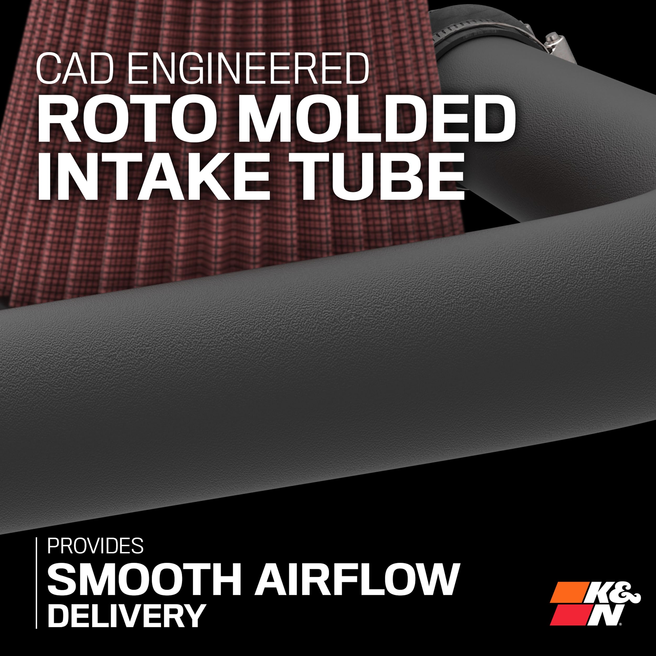 K&N 57-3514 Washable and Reusable Car Performance Intake Kit