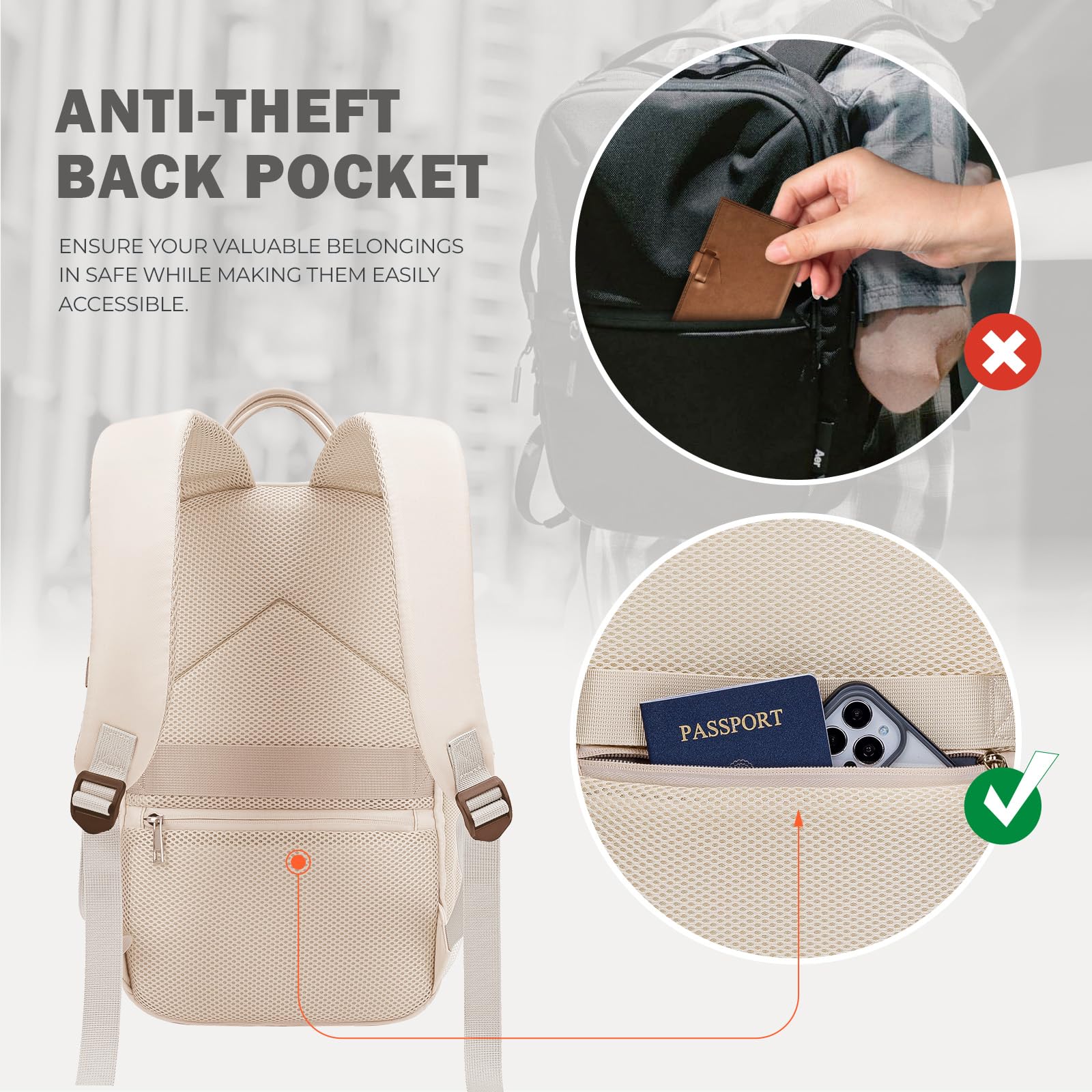 VMIKIV for Ryanair Cabin Bags 40x20x25 Underseat Carry On Bag,Small Travel Backpack Cabin Size for Men Women,Hand Luggage for Overnight, Weekend,Under Seat Casual Daypack for Airlines