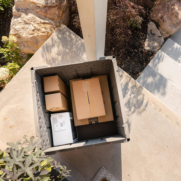 LIFETIME Outdoor Storage Box, 51 x 51 x 51 cm, 95 Litre, Square Storage Chest, UV Protection, Storage Bench, Large Toy Chest, Patio Furniture, Garden Cabinets