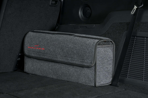 Walser Boot Bag Toolbag Organiser Size XXL, Needle Felt Boot Organiser, Car Bag, Car Storage Bag, boot organiser 57x16x21 cm black