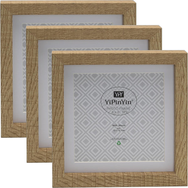 Black 50x70cm Boxed Picture Frames Set of 3 with Mounts for 40x60cm, 70x50cm poster frame with Acid Free mount for 40x60cm photo (Black 3Pack)