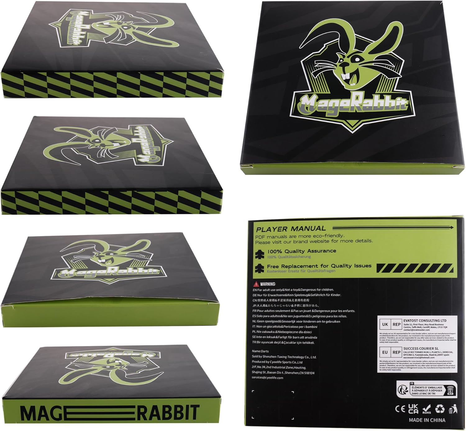 MageRabbit Soft Tip Darts - 12pcs 18g with 50 Extra Tips & 16 Flight Protectors, Includes Wrench for Electronic Dart Board