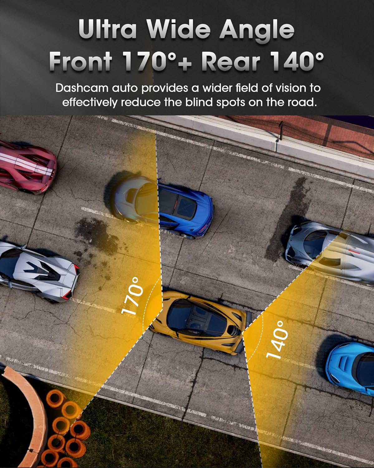 【Upgraded】10 Inch Mirror Dash Cam Night Vision 1080P Full Touch Screen Dual Dash Cam Front and Rear Camera Car Rear View Mirror Loop Recording 170° Wide Angle Parking Assistance