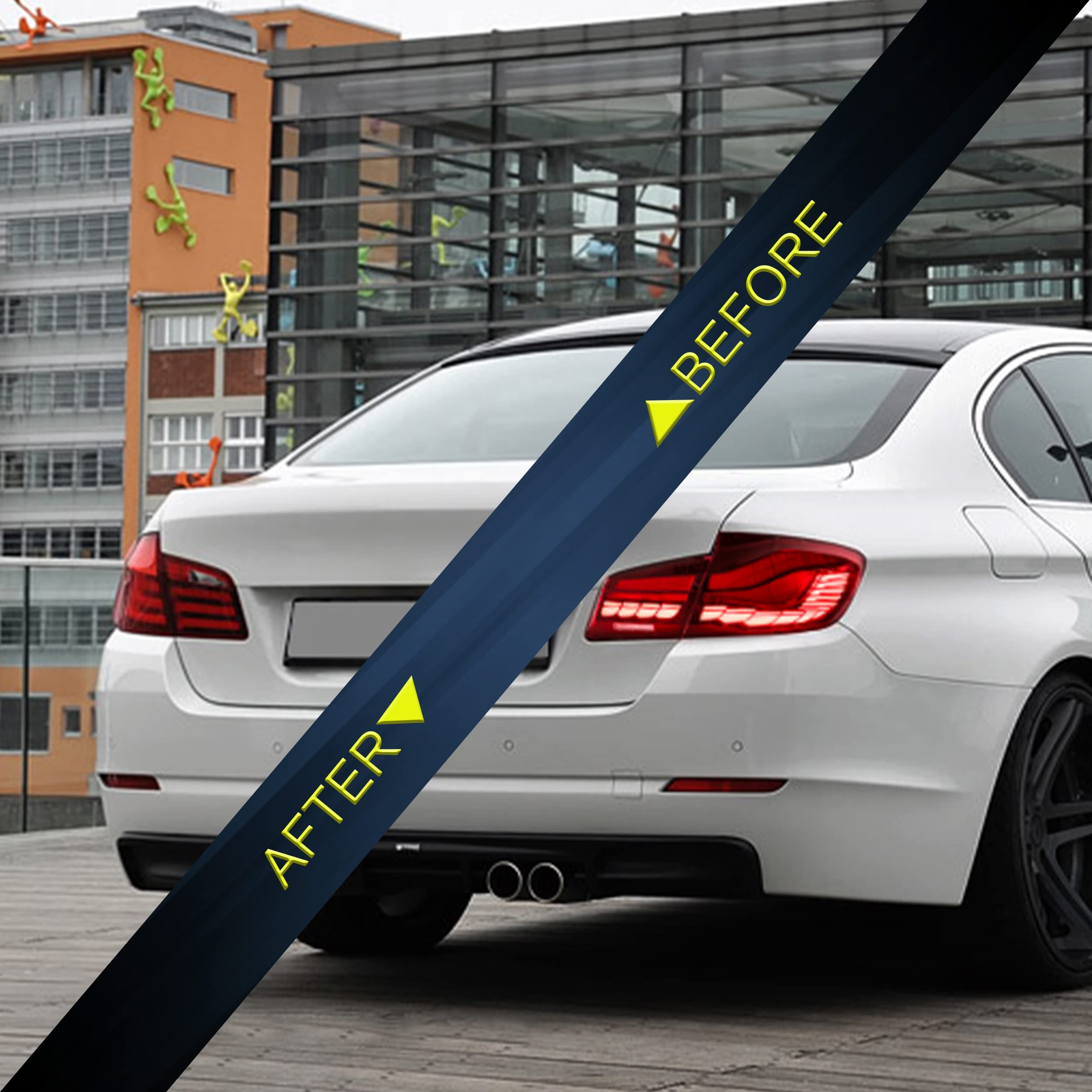 VLAND OLED Rear Lights Compatible with 2013-2018 BMW 3 Series F30 F35 F80 320i 328i 335i Sedan (Not for F31 F34), Tail Lights with Sequential Indicators, E-mark, Red