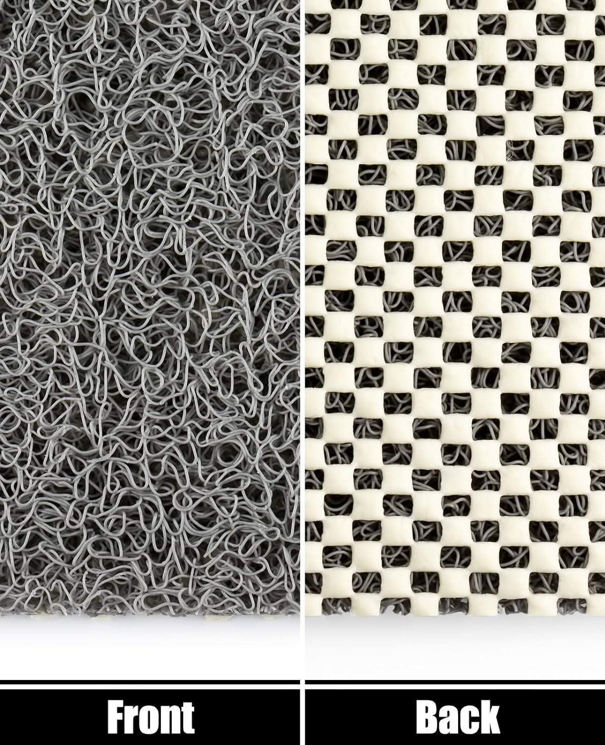 Loofah Mats for Shower, Non Slip Soft Textured Bath, Bathtub Mat with Drain, Phthalate Free, Quick Drying, Soft Comfort Bathroom Mats for Wet Areas