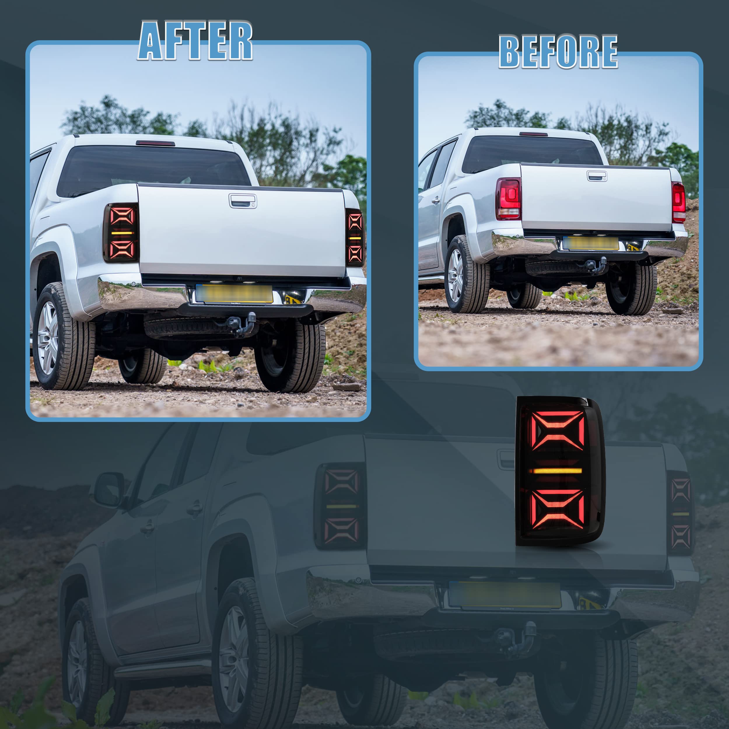 VLAND LED Tail Lights Compatible with Amk 2010-2021