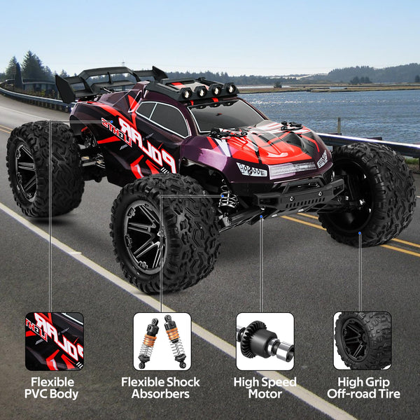 JOYTREKY Remote Control Cars 1:18 Scale High Speed RC Car 40KM/H 4WD Off-Road RC Cars For Adults 2.4GHz Gift for Boys Adults 2 Batteries Included