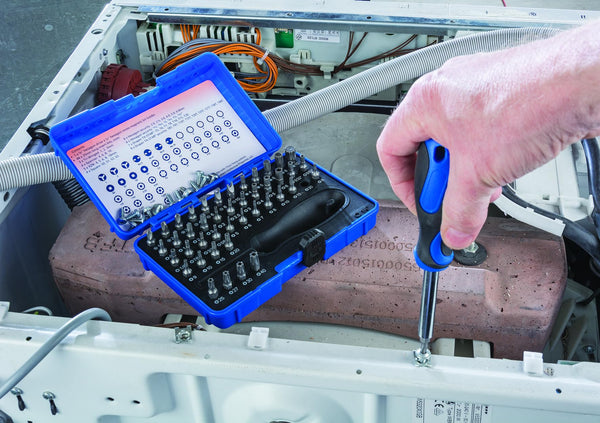 Draper 45 Piece Security Screwdriver Set | Magnetic Precision Driver Kit | 25mm 1/4" Bits | Soft Grip Hand Tools Set | Heavy- Duty Storage Case | 82399