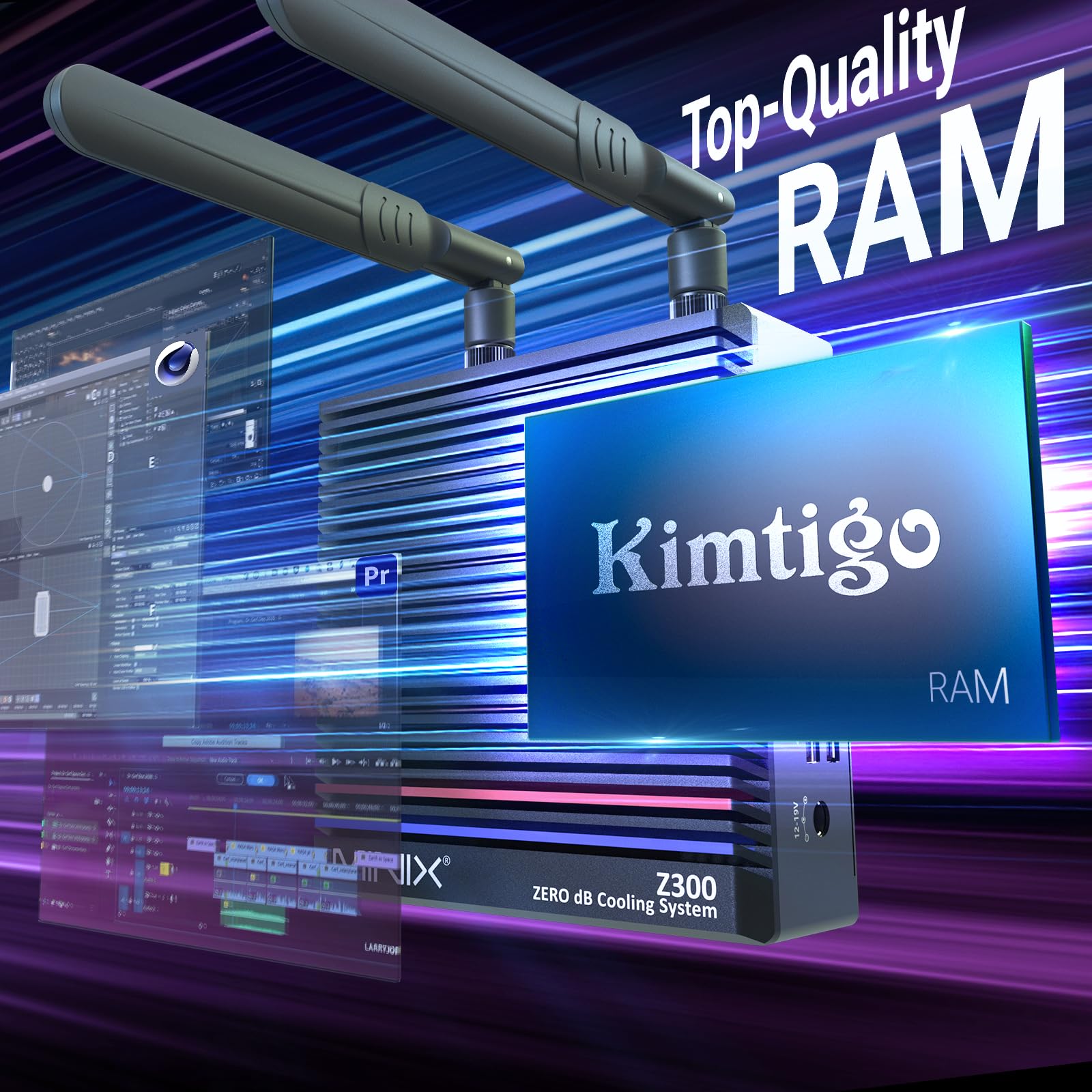 MINIX Fanless Windows 11 Pro Mini PC, Intel 12th Gen N300, NEO Z300-0dB 16GB DDR4, 512GB M.2 PCIe Gen3 x 4 SSD Micro Desktop Computer, 4K Dual Display/2.5G LAN, for Business Home office Multi-Tasking