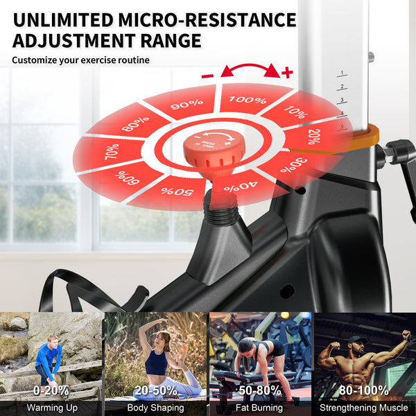 Wenoker Exercise Bike Indoor Cycling, Spin Bike Exercise Equipment for Home Gym Use with LCD Display & Tablet Holder Fitness Workout Cardio Training Machine