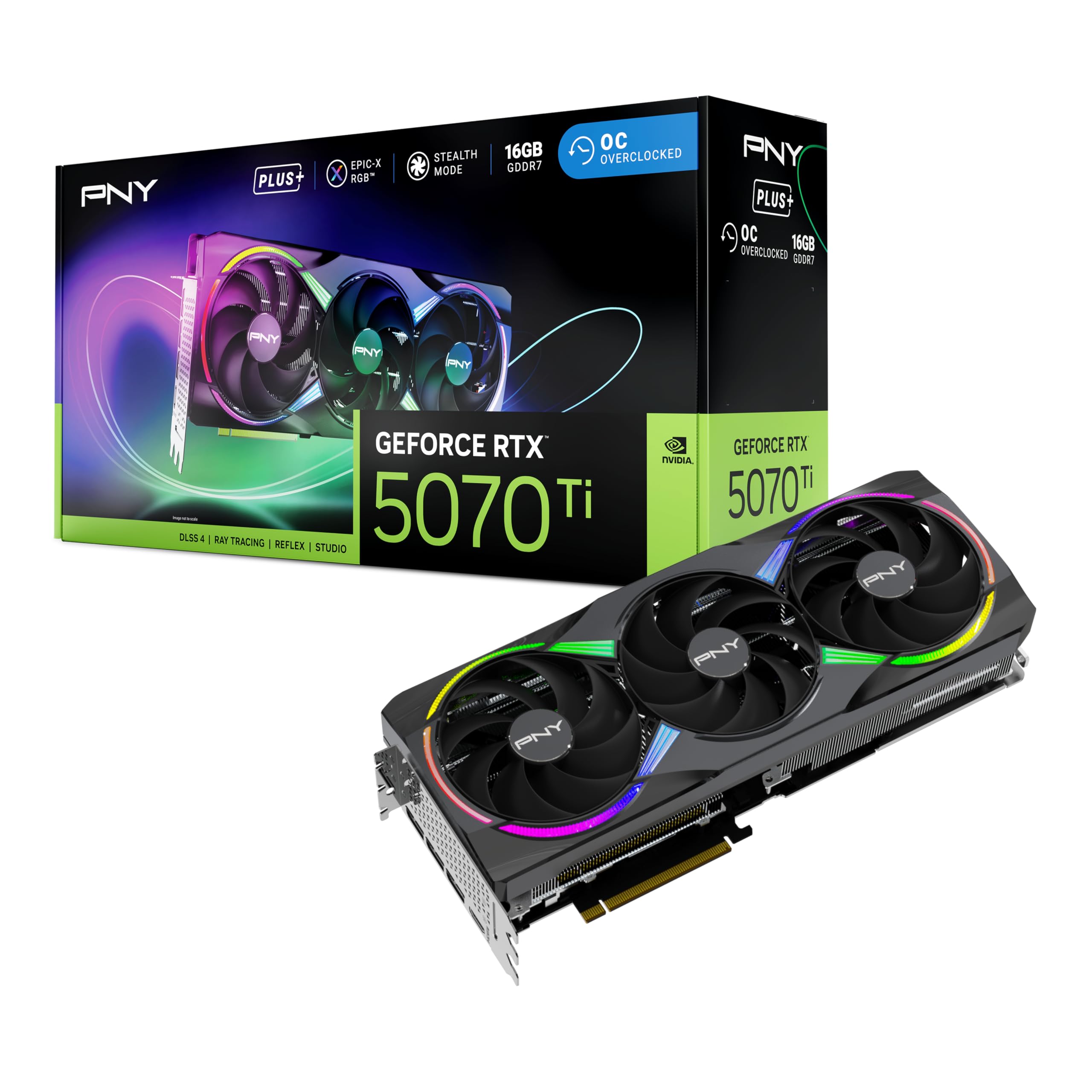 PNY GEFORCE RTX™ 5060 Ti 8GB ARGB Overclocked Triple Fan DLSS 4