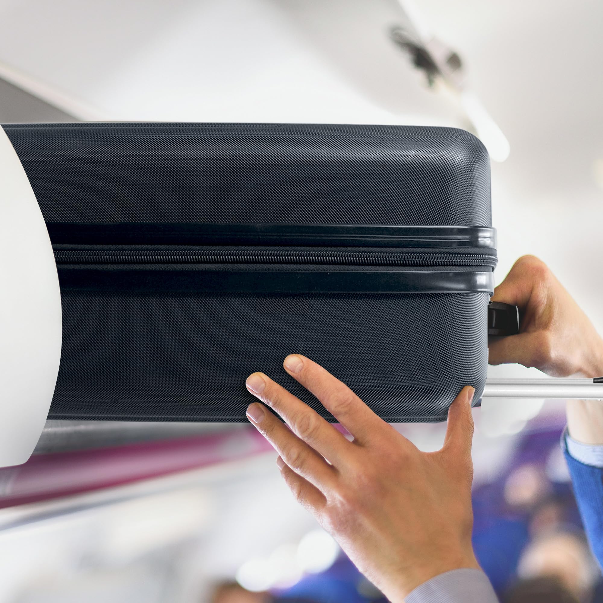 LUGG 15 Inch Vacay Cabin Case - 45x36x20 cm, Airline Approved Carry On Suitcase, ABS Lightweight Suitcase, Water Resistant Hard Suit Case with 360° Spinner Wheels, Carry On Bag with TSA Indent Lock