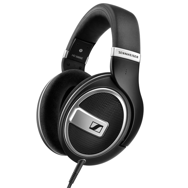 Sennheiser HD 599 SE Open-Back Wired Headphones, Premium Design, Natural Balanced Audio, Comfortable Fit for Music, Gaming, School, Work, Black