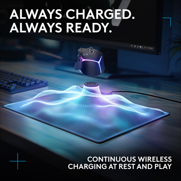 Logitech G G502 X PLUS LIGHTSPEED Wireless RGB Gaming Mouse - Optical mouse with LIGHTFORCE hybrid switches, LIGHTSYNC RGB, HERO 25K gaming sensor, compatible with PC - macOS/Windows - Black