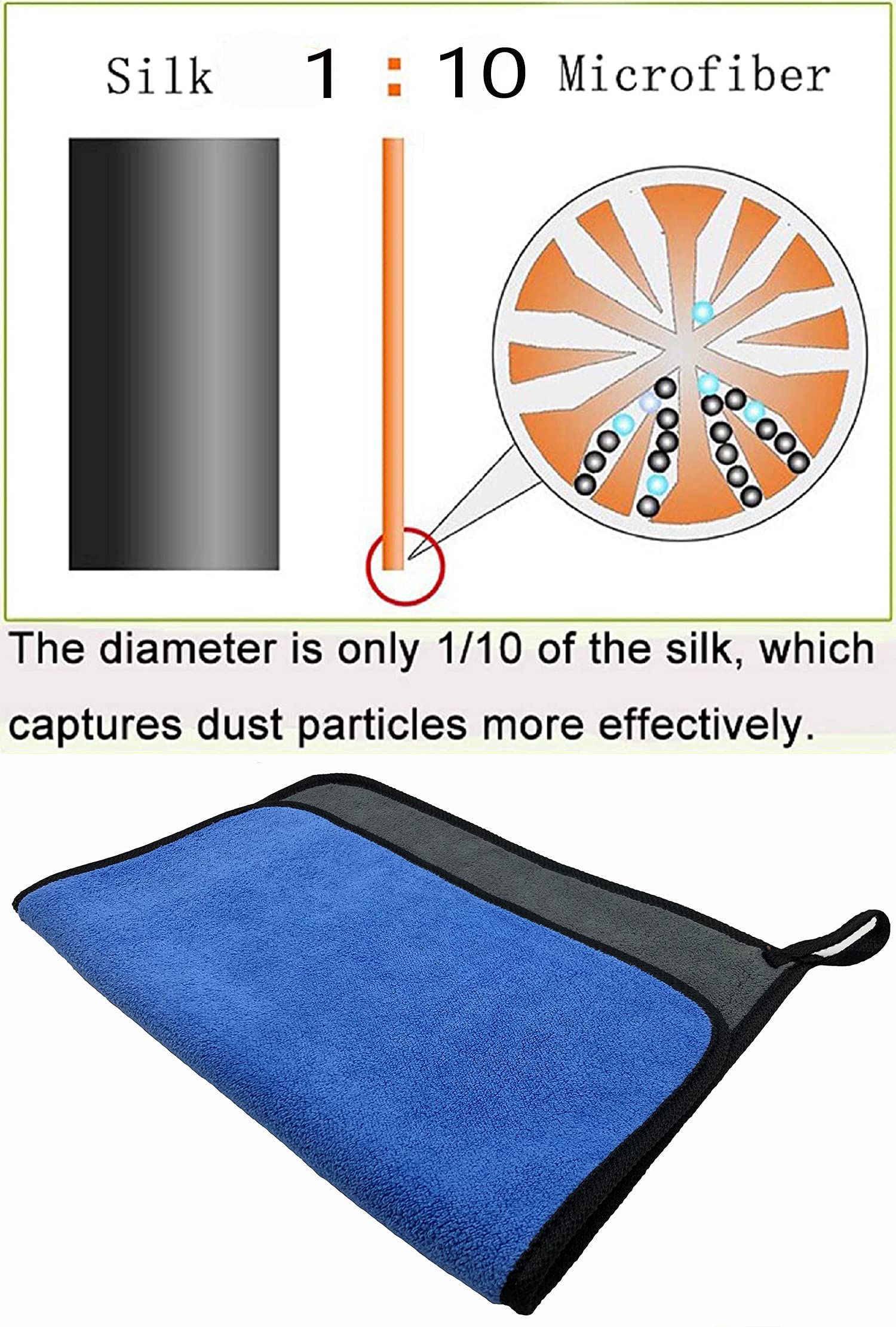 VAIYNWOM Set of 6 Car Cleaning Microfibre Cloths, Absorbent Microfibre Towel Polishing Cloth Gentle on Paint, Lint-Free for Household and Cleaning Car Motorcycle, 30x40cm (Yellow & Gray)