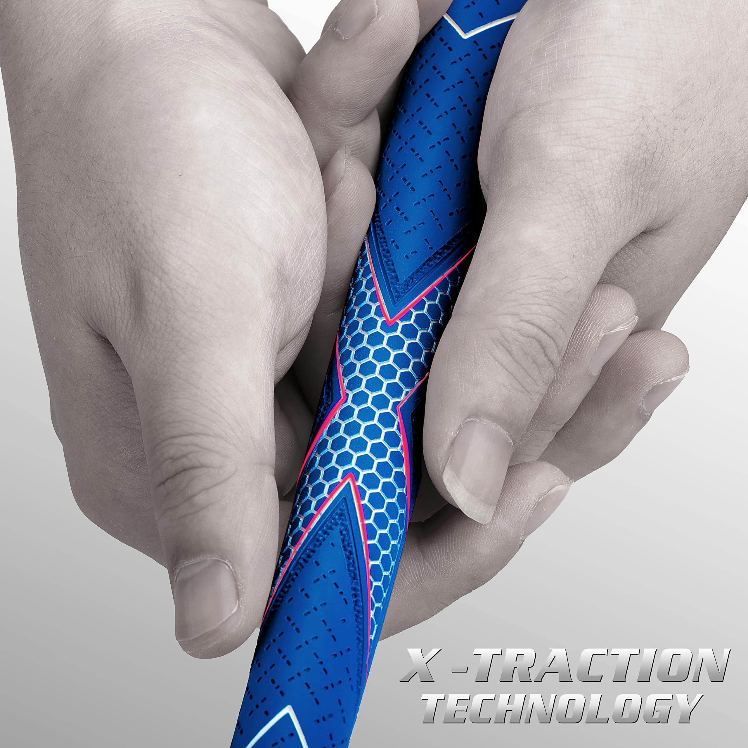 CHAMPKEY Premium Rubber Golf Grips 13 Pack | High Traction and Feedback Rubber Golf Club Grips - All Repair Kits (Blue&White, Standard)