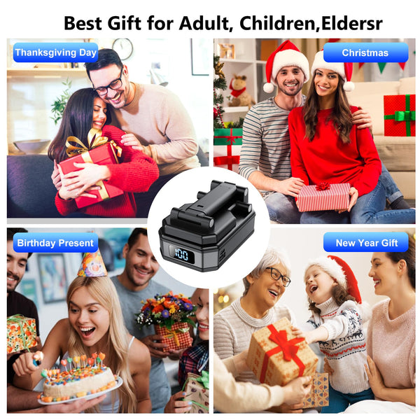 Gifts for Men Women, Phone Stand with Bluetooth Speaker, Anti-Slip Base, 4-in-1 Design with RGB, Foldable Phone Charger Stand with Wireless Speaker, Ideal for Dad Mom, Tech Gadget Stocking Fillers