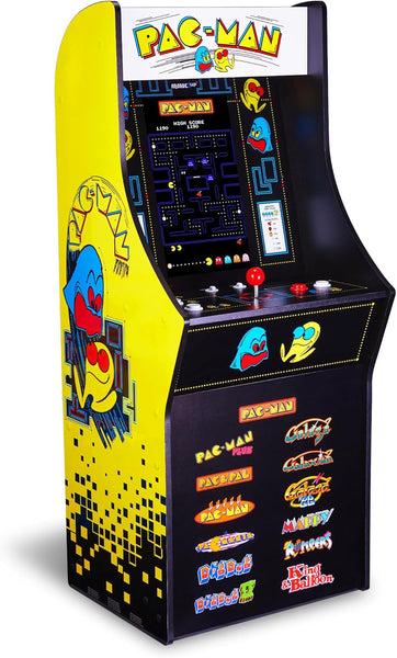 Arcade1Up PAC-MAN Classic SE Arcade Game Machine – 1.22 Meter Cabinet, 13 Classic Video Games, 39.62 cm IPS Display, Easy Assembly, Perfect for At-Home Gaming