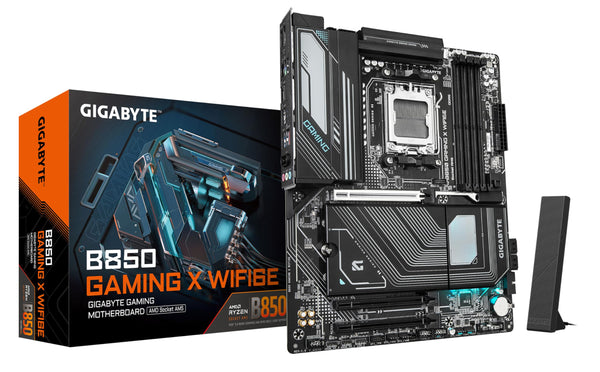 GIGABYTE B850 AORUS ELITE WIFI7 Motherboard - AMD Ryzen 9000 Series CPUs, 14+2+2 Phases Digital VRM, up to 8200MHz DDR5 (OC), 1xPCIe 5.0 + 2xPCIe 4.0 M.2, 2.5 LAN, WIFI 7, USB 3.2 Gen 2x2