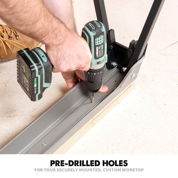 Evolution Power Tools EVOMS1 Mitre Saw Stand, Universal Compact Folding with Extending Support Arms, Fits Evolution, Makita, DeWalt, Bosch, Ryobi, Einhell and Metabo, Supports 150kg Weight & 3m Length