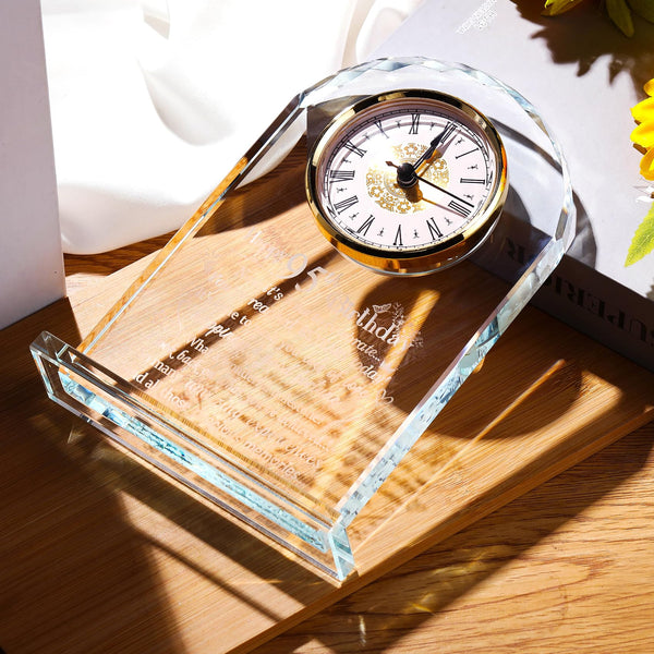 Happy 95th Birthday Quartz Clock Gifts for Women Men, Glass Keepsake 95th Birthday Gifts for Parents Friends, Birthday Presents for Grandma Turning 95