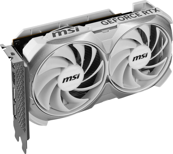MSI GeForce RTX 4060 VENTUS 2X WHITE 8G OC Gaming Graphics Card - 8GB GDDR6X, PCI Express Gen 4, 128-bit, 3x DP v 1.4a, HDMI 2.1a (Supports 4K & 8K HDR)