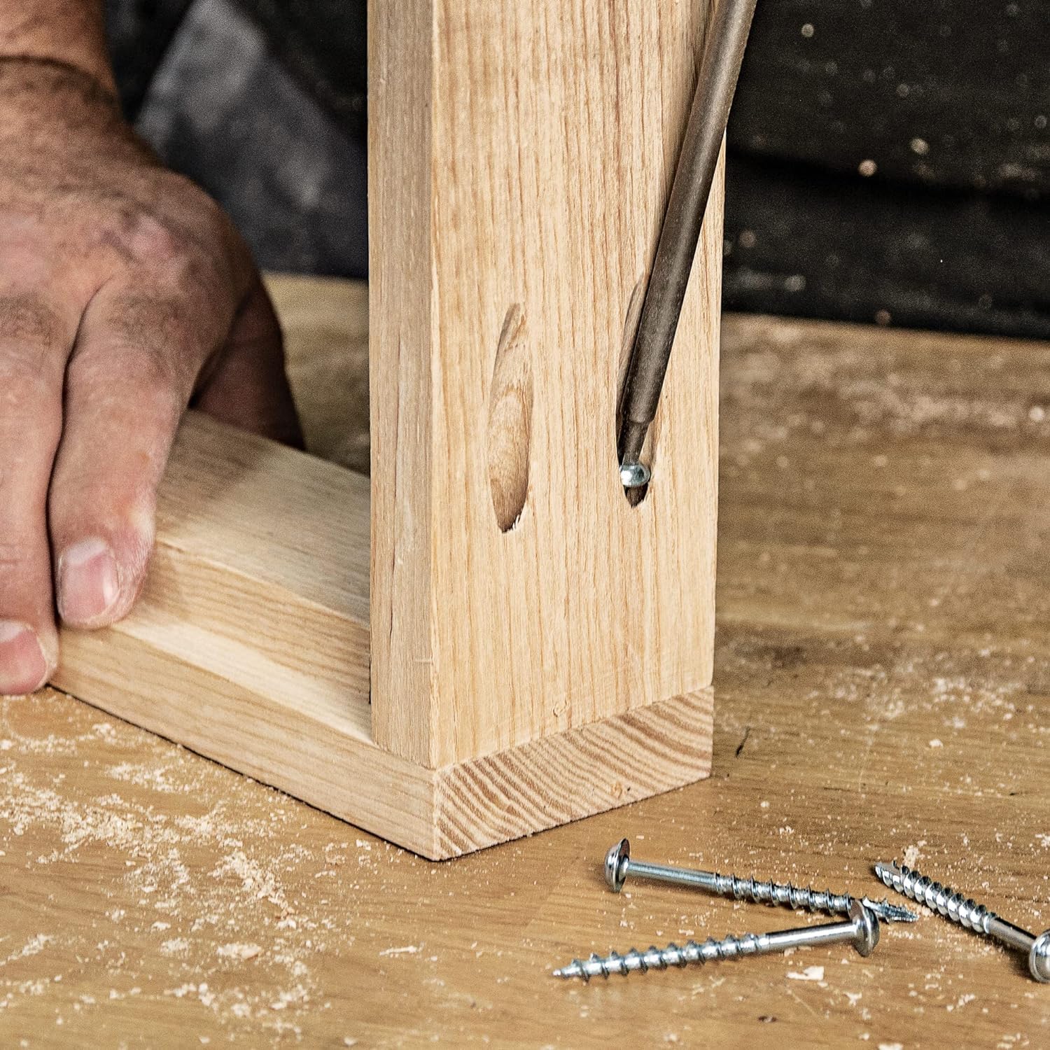 Trend Pocket Hole Jig Pro Kit with Pocket Hole Jig, Support Rods & End Stops, Face Clamp, HSS Drill Bit & Depth Collar, Square Drive Bits, 100 Screws & Storage Case, PH/JIG/AK , 12.7-38mm