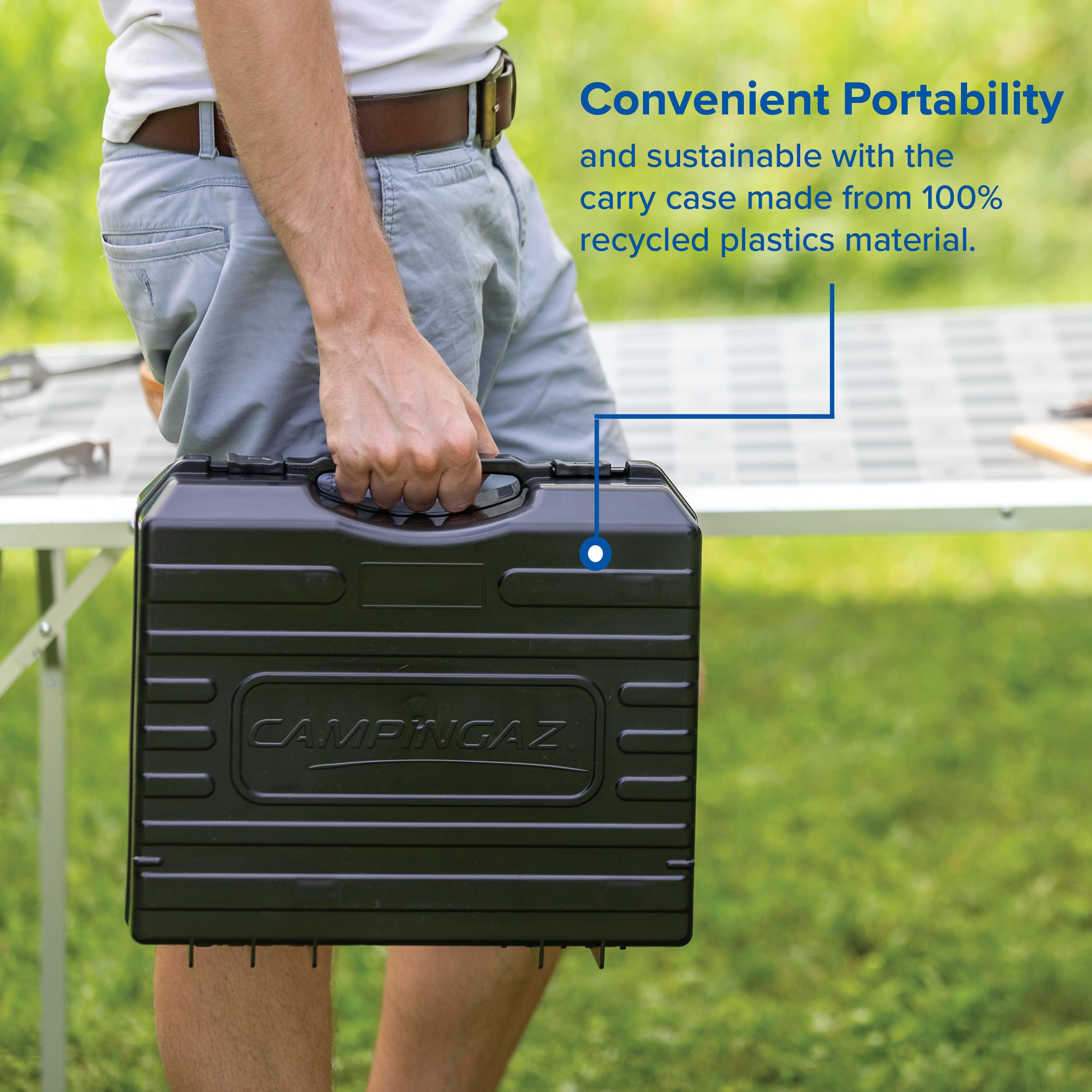 Campingaz Camp Bistro Stove, 1 burner, camping stove, 2200-watt capacity, compact outdoor cooker, includes carry case for easy transport