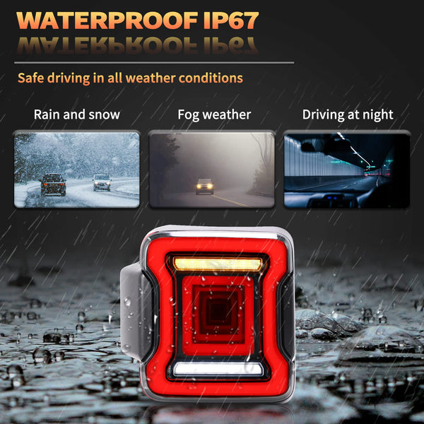 VLAND Motor 9 Inch LED Headlights compatible with 2018-2023 Wrangler JL/JLU Rubicon, Sport, Sport S, Sahara [Not fit JK], w/Startup dynamic display, 1 set for RHD