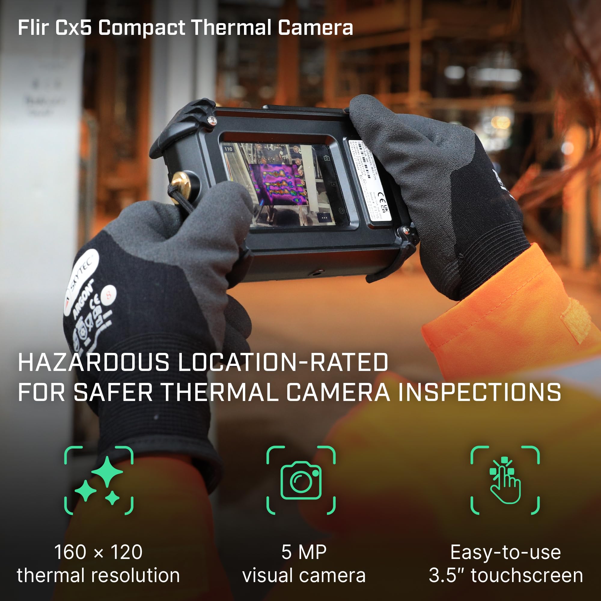 FLIR C5 Compact Thermal Imaging Camera with Wifi: High Resolution Infrared Imager for Inspection, Electrical/Mechanical, Building, and HVAC Applications