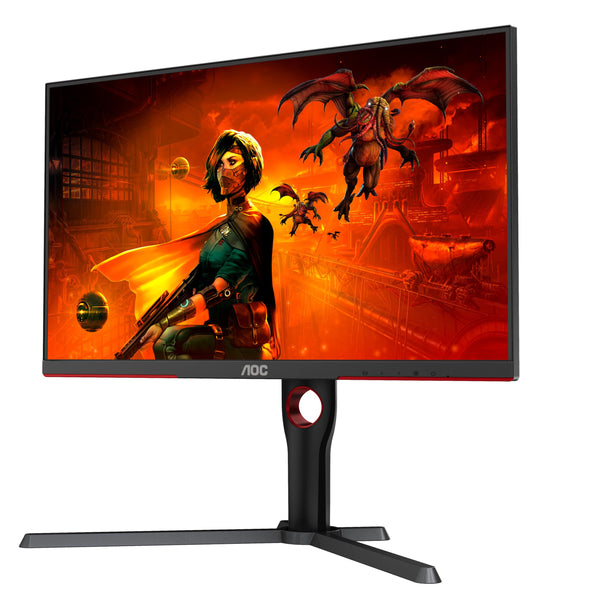 AOC Gaming 25G3ZM/BK - 24.5" 240Hz FHD Monitor, 0.5ms MPRT, FreeSync Premium (1920x1080, HDMI 2.0 x 2, DisplayPort 1.2 x 1, Headphone out (3.5mm)) black/red