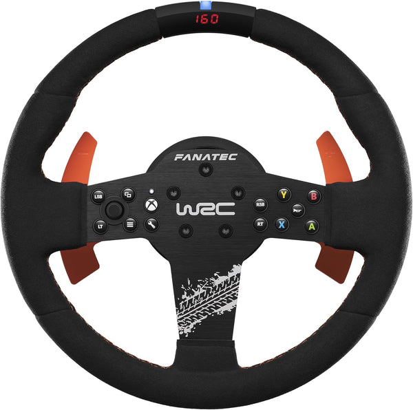 FANATEC CSL Elite Officially Licensed WRC Xbox Rally Sim Racing Steering Wheel – Alcantara® Grip, RevStripe™ LED Display, Removable Paddles, Plug-and-Play for PC, Xbox Series X|S, Xbox One