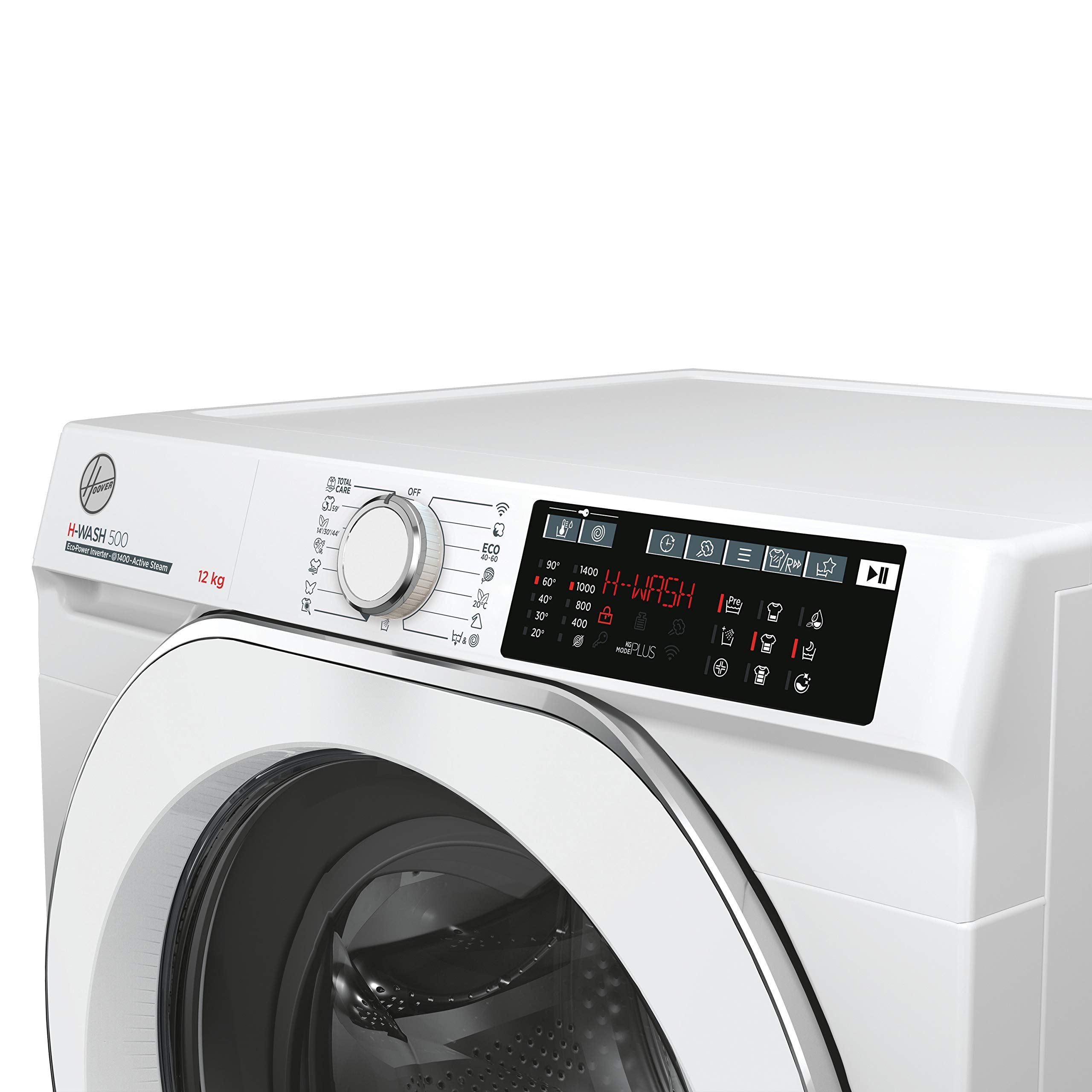 Hoover H-WASH 500 10kg Freestanding Washing Machine, 1400 RPM, A Rated, ECO‑Power Inverter Motor, hOn App, 60 Programmes, Care Dose, Power Care System, White, 60x59x85 cm ‑ HW 410AMC/1-80