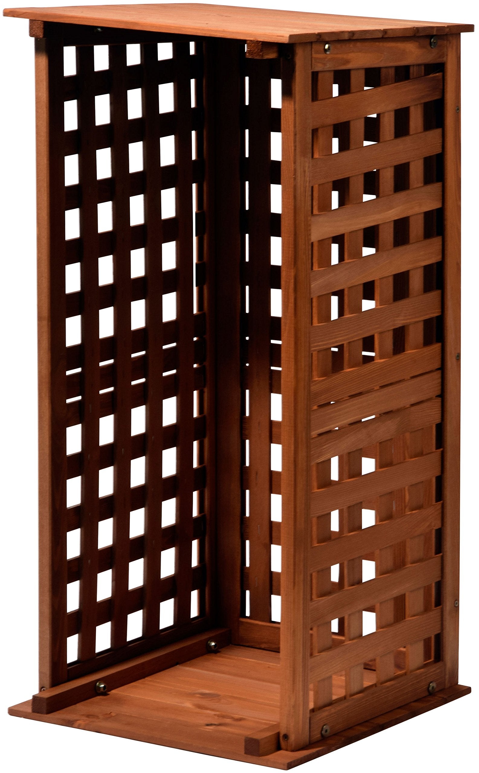 Dobar? Green Label 29097 FSC Firewood Rack - Compact Solid Wood Firewood Shelter, 0.08 m?, 39 x 39 x 85 cm, Brown