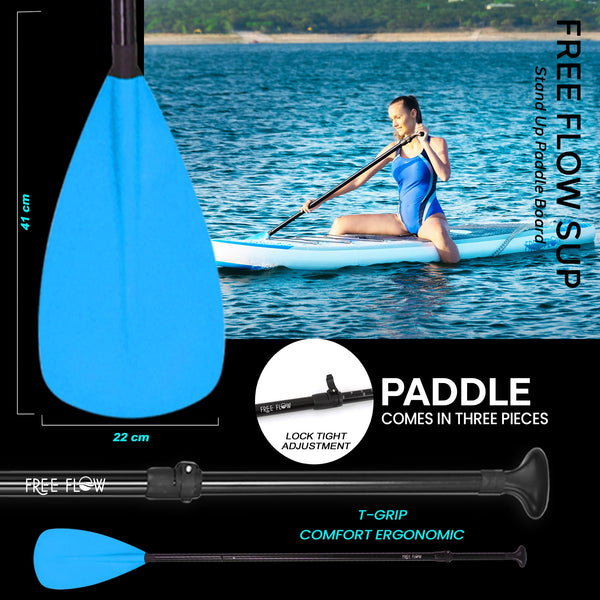 SereneLife Inflatable Stand Up Paddle Board, SUP Board- Paddleboards for Adults & Youth, Surfing Board Kit, 0.63cm Thick Standup Paddleboarding, Non-Slip Deck, Wide Stance, Surf Control w/Backpack