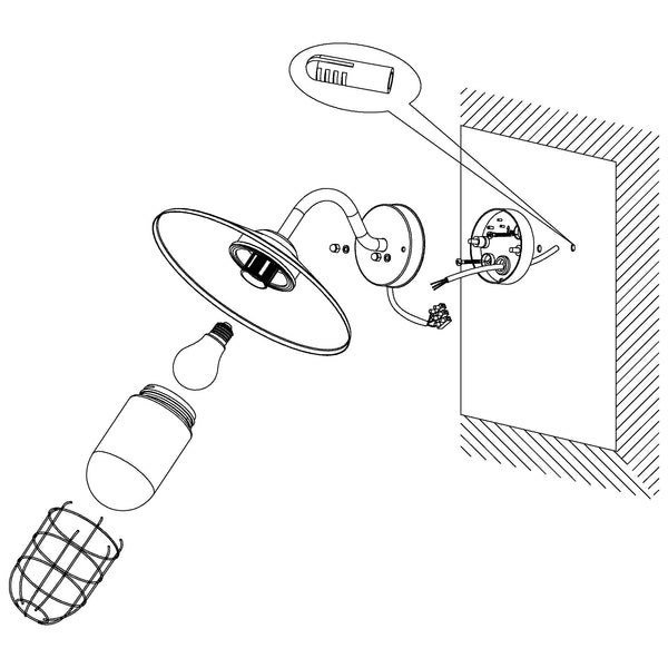 Eglo Melgoa Outdoor Wall Light, Black Galvanized Steel and Clear Glass Lantern, Porch Lamp, E27 Socket, IP44