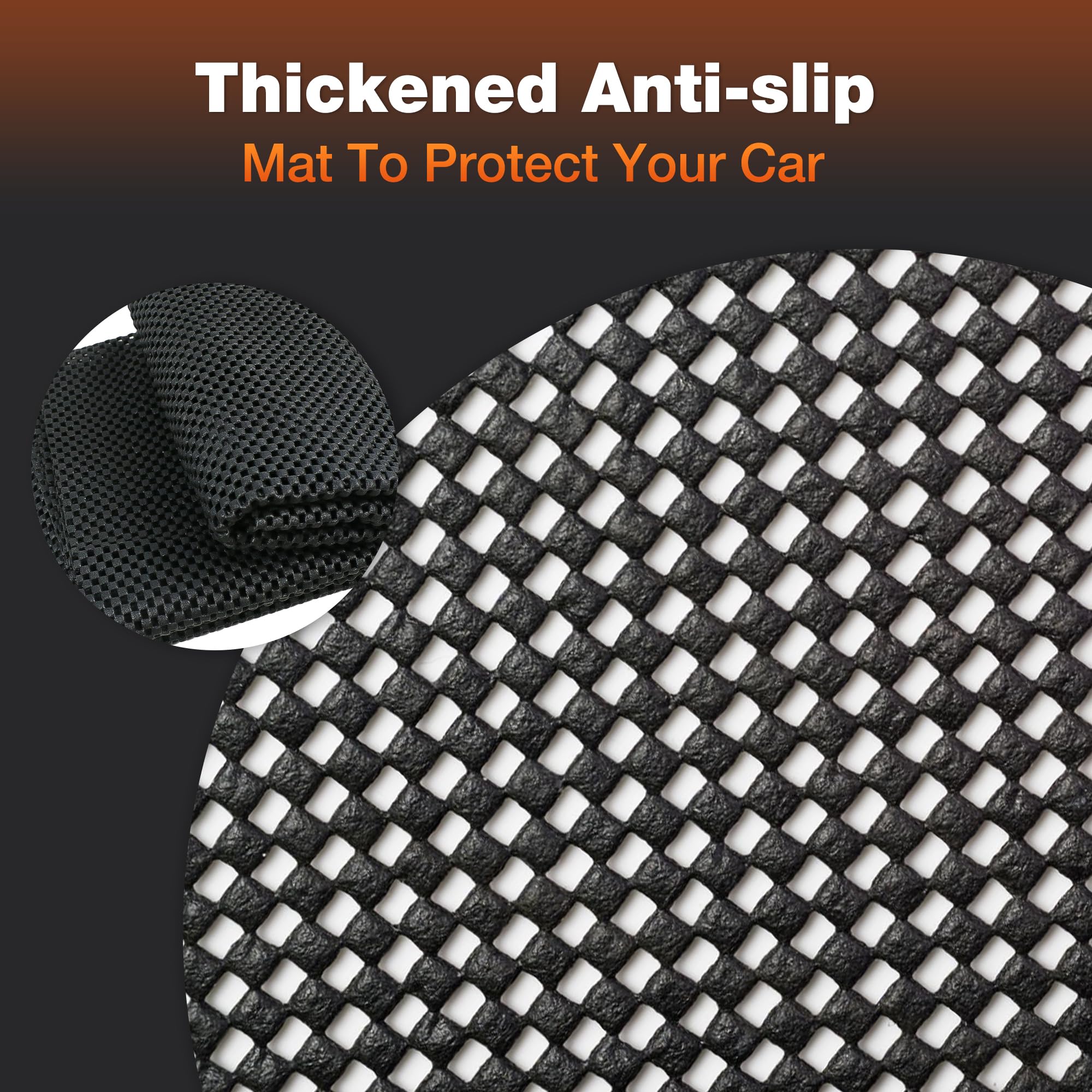 VALLYDOM Car Roof Bag 20 Cubic/560 L, 1680D PVC Waterproof Roof Bag No Need Rack, Roof Box with Anti Slip Pad, 6 Heavy-Duty Straps and Password Lock, Folding Soft Roof Bag for Cars with/Without Rack