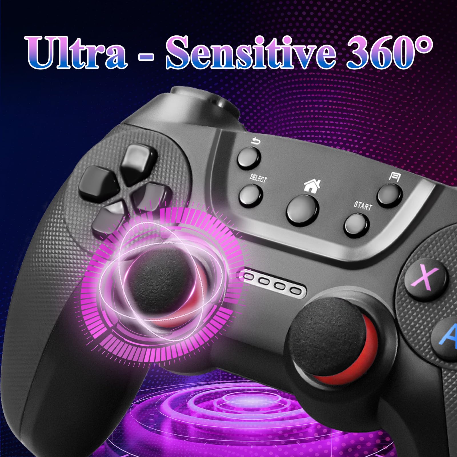 M22 Retro Game Console –Support to with 30000+ Classic Games, 8K HD HDMI, Plug and Play Game Console, Upgrade Dual Wireless Controllers Gift for Teen and Partner Black1