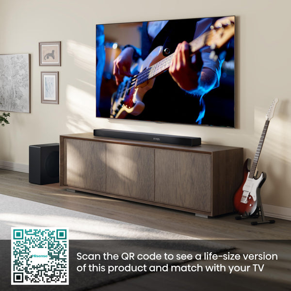 Hisense AX5125H 5.1.2 Channel 500W Dolby Atmos Soundbar with Wireless Subwoofer& Up Firing Speakers& Turly Wireless Rear Speakers