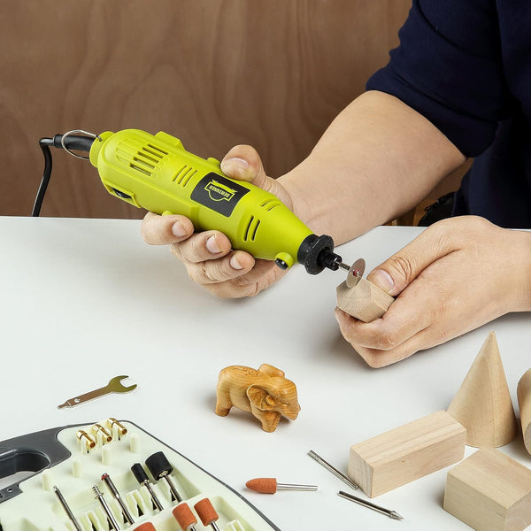 DEWINNER Rotary Multi-Tool, 135W 6 Variable Speed 8000-35000 RPM, 233 pcs Accessories Mini Tool Kit Set Case, DIY Creation for Craft Project Functional Polishing Cleaning Cutting Sanding Carving