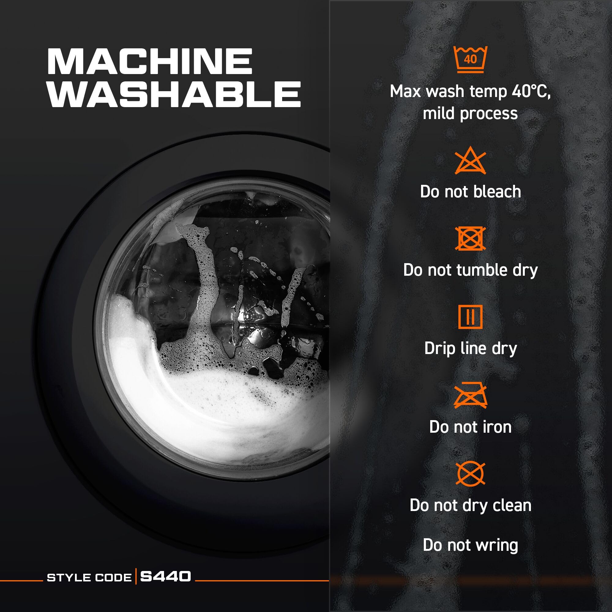 Portwest S440 Men's Waterproof Rain Jacket - Lightweight Durable Hooded Weather Protection Safety Jacket Black, 4X-Large