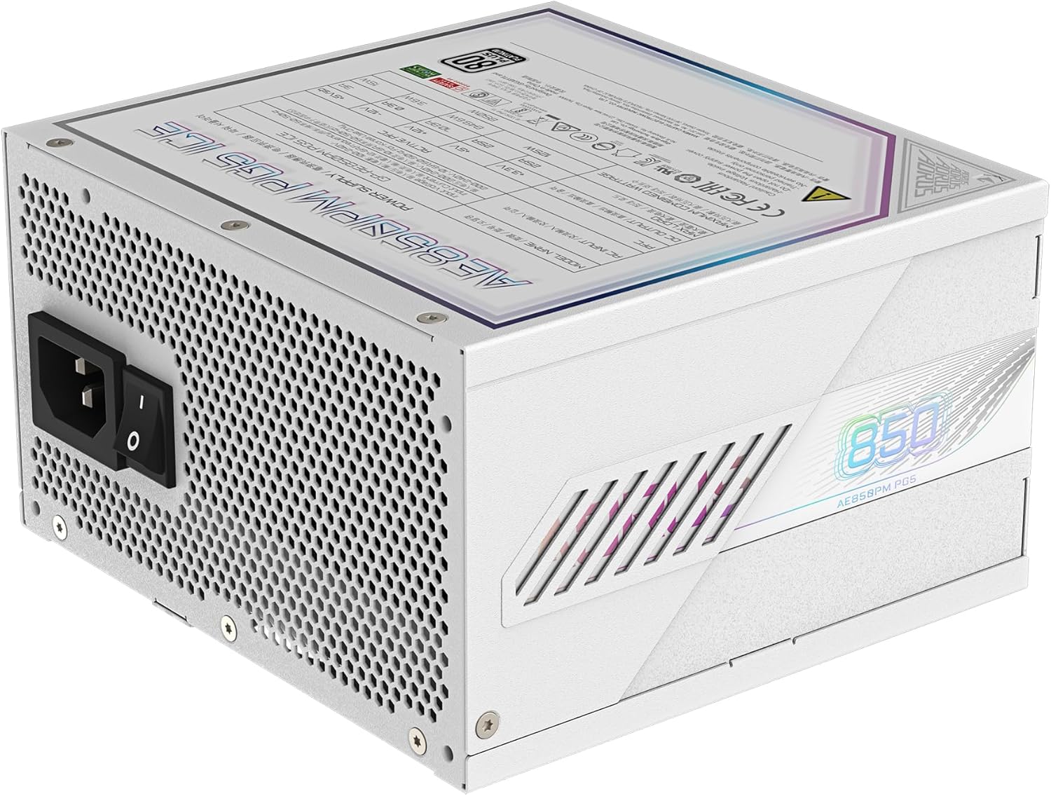 Gigabyte P750BS 80 Plus Bronze Non Modular 750w Power Supply Unit, Flat Cables, 3 Year Warranty