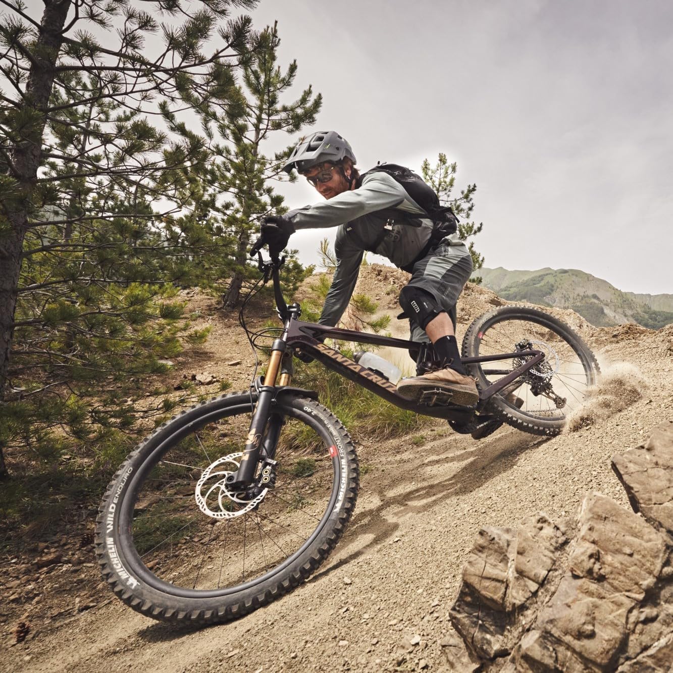 ABUS MTB Helmet MoDrop MIPS - robust bike helmet with impact protection for mountain bikers - individual fit - unisex