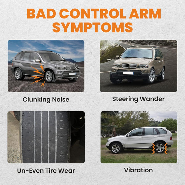 maXpeedingrods 10 Pcs Front Ball Joint Control Arm Sway Bar Link for X5 E53 2000-2006 ADI