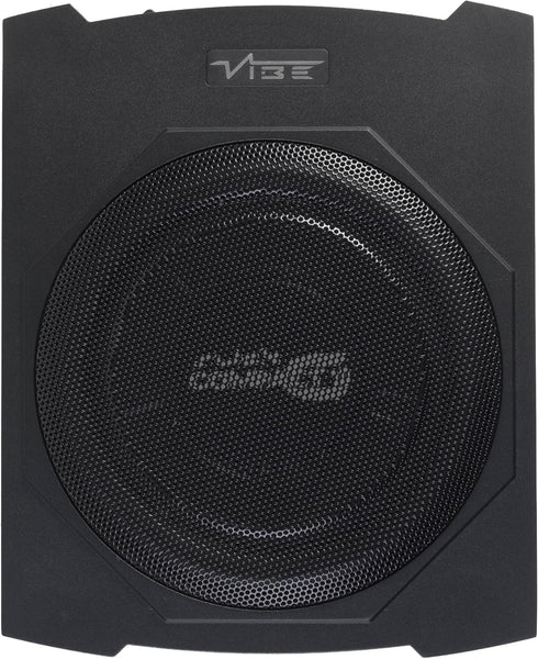 VIBE Slick C10A 10inch Car Underseat Compact Slim Active Amplified Subwoofer Sub Bass Box Enclosure