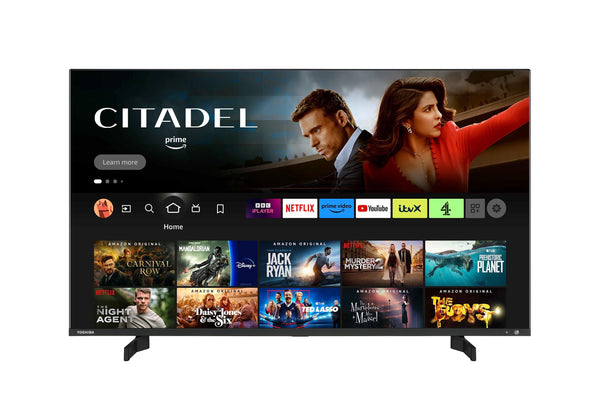 Toshiba UF3F 65 Inch Fire 4K HDR TV, TRU Picture Engine, HDR10, Dolby Vision & Atmos, Sound by Onkyo, DTS Virtual X, Alexa Voice Remote