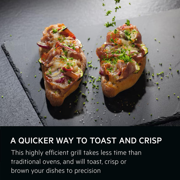 AEG 3000 Series Surroundcook Integrated Oven BEX335011B, 72L Multilevel Cooking, Turbo Grill, Defrost, Led Display, XL Baking Tray, Aqua Clean, Built-in Oven 590x560x550mm, Class A+++ Black